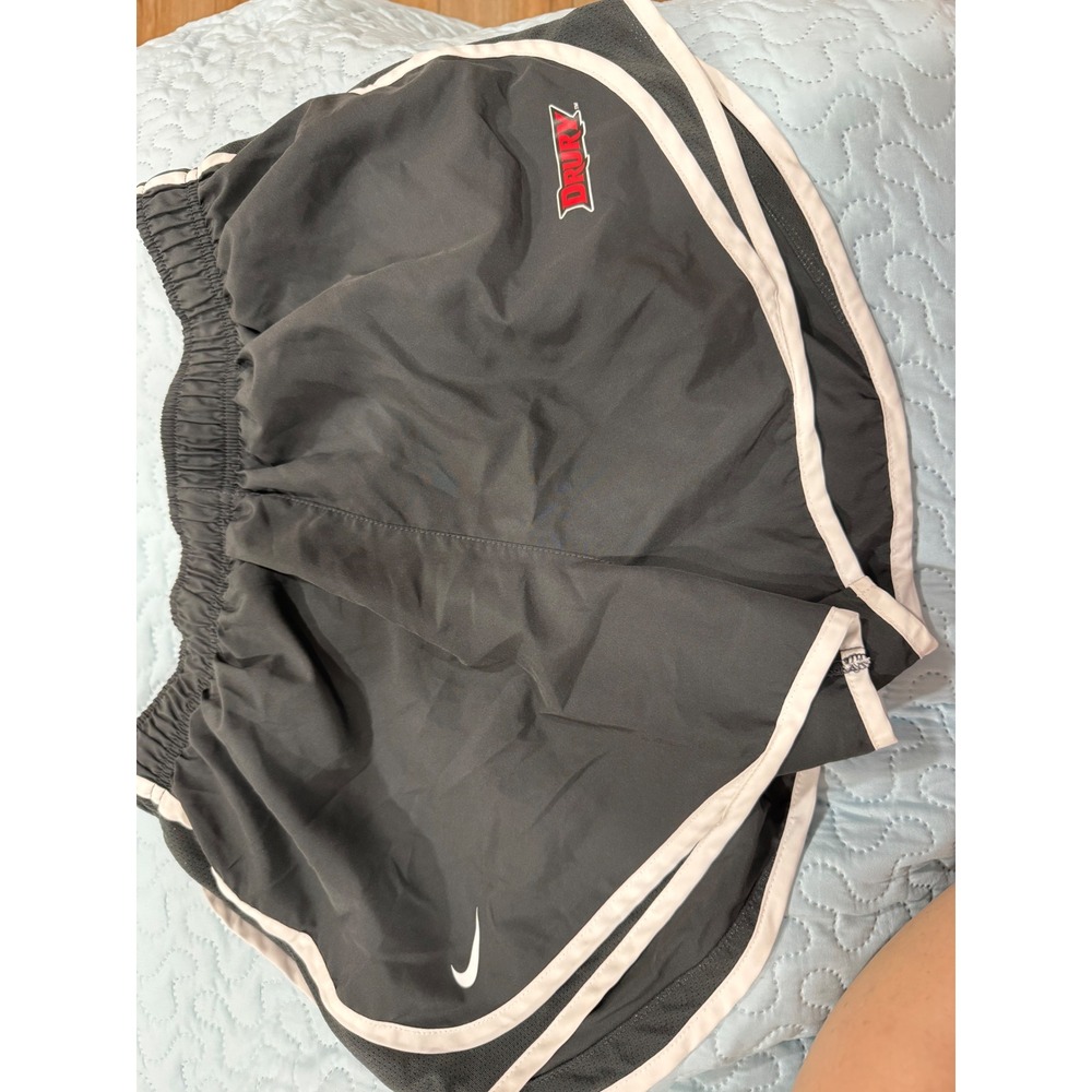 Sporty athletic running gym shorts Grey Large Drury University Nike